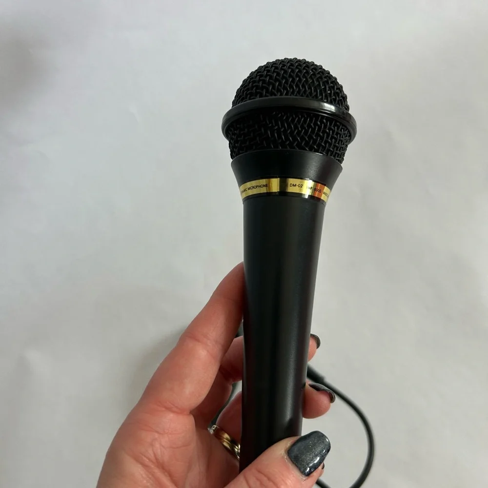 Pioneer Black and Gold Wired Microphone